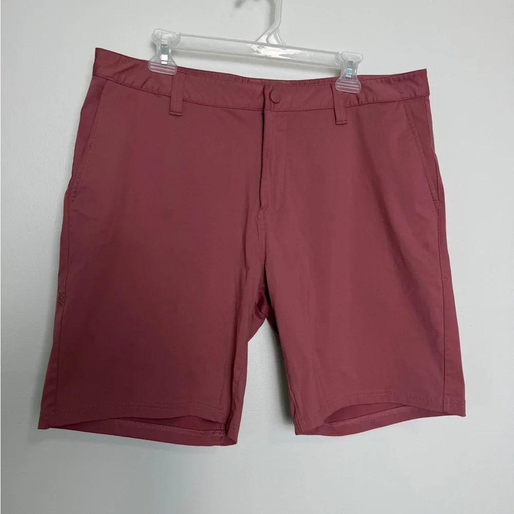 Rhone Commuter 9 Inch Shorts Men's Nantucket Red Flex Knit Size 36 redwood trail